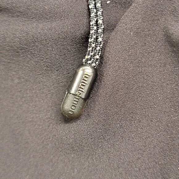 Lululemon Run Bandit Track Pant Black / Mini Hyper Stripe Fresh Teal Size 8 - Picture 10 of 13